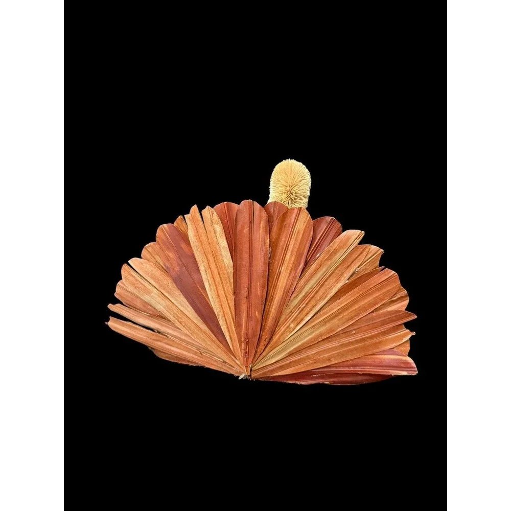 Vintage Bottle Brush Turkey Center Piece Thanksgiving home decor Shelf Sitter